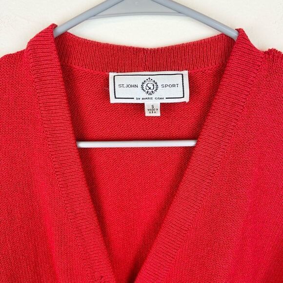 St. John Sport Gold-Button Knit Cardigan - Picture 6 of 6
